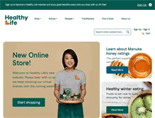 Tablet Screenshot of healthylife.com.au