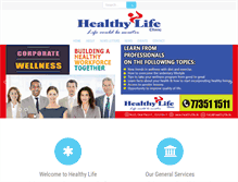 Tablet Screenshot of healthylife.lk